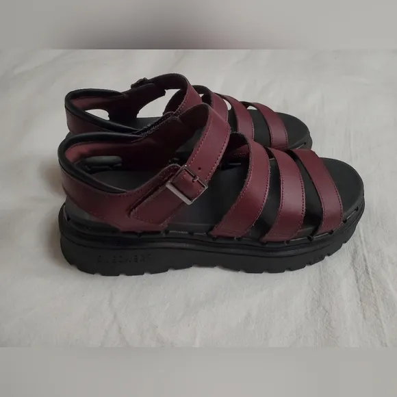 Skechers Jammers Poppin Strappy Sandals In Maroon Classic Boho No Size Retro