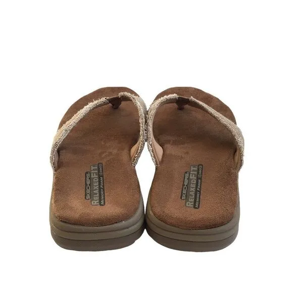 🆕Skechers Men's Bosnia Flip Flop Sandals