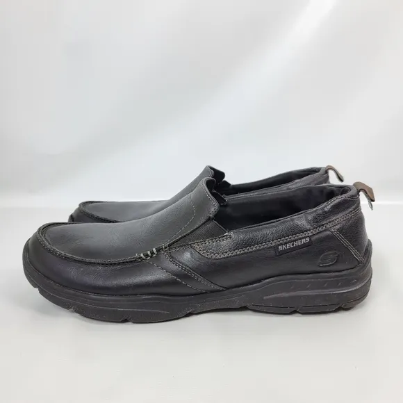 Skechers Relaxed Fit Air Cooled Memory Foam Sz 12 Leather Sneaker