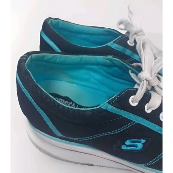 Skechers Sneakers Somethin Else Hidden Wedge Platform Y2K Vintage Black …