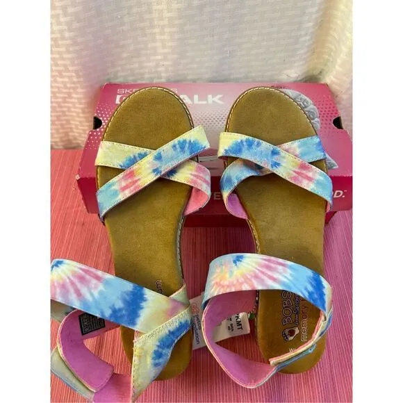 Skechers 10 memory foam sandals Vegan sn#113551 NEW pastels