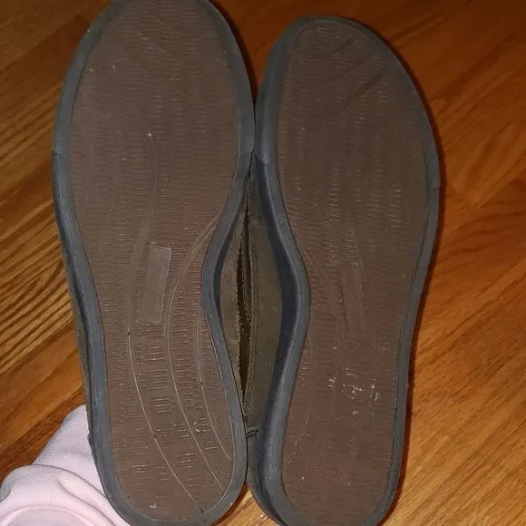 Skechers Brown Leather Slip-On Loafers