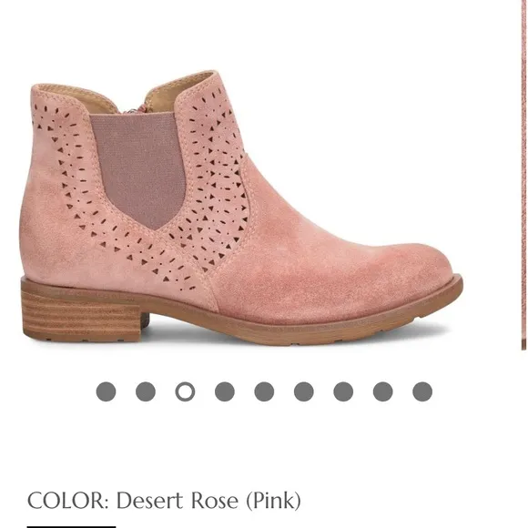 Sofft Women's Pink Suede Ankle Boots size 10 M  Sofft Barina boot in desert rose