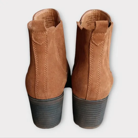 😍SOFFT WOMEN'S SIZE 9 CAMEL BROWN 7 INCH LEATHER BOOTS.