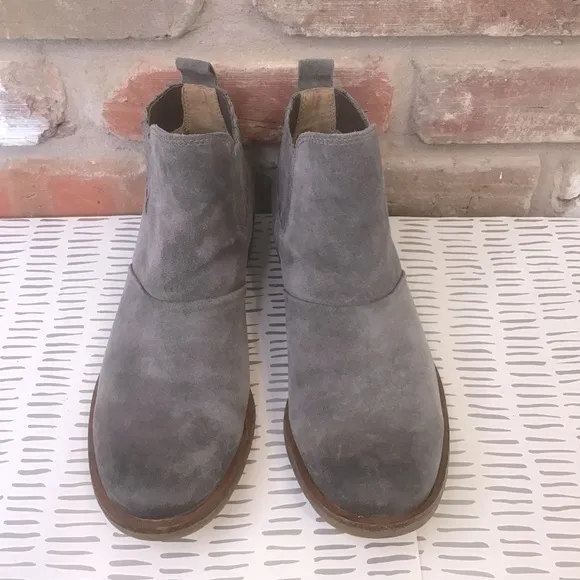 SOFFT Women's Steel Grey Suede Leather BELLIS Ankle Boots 7.5