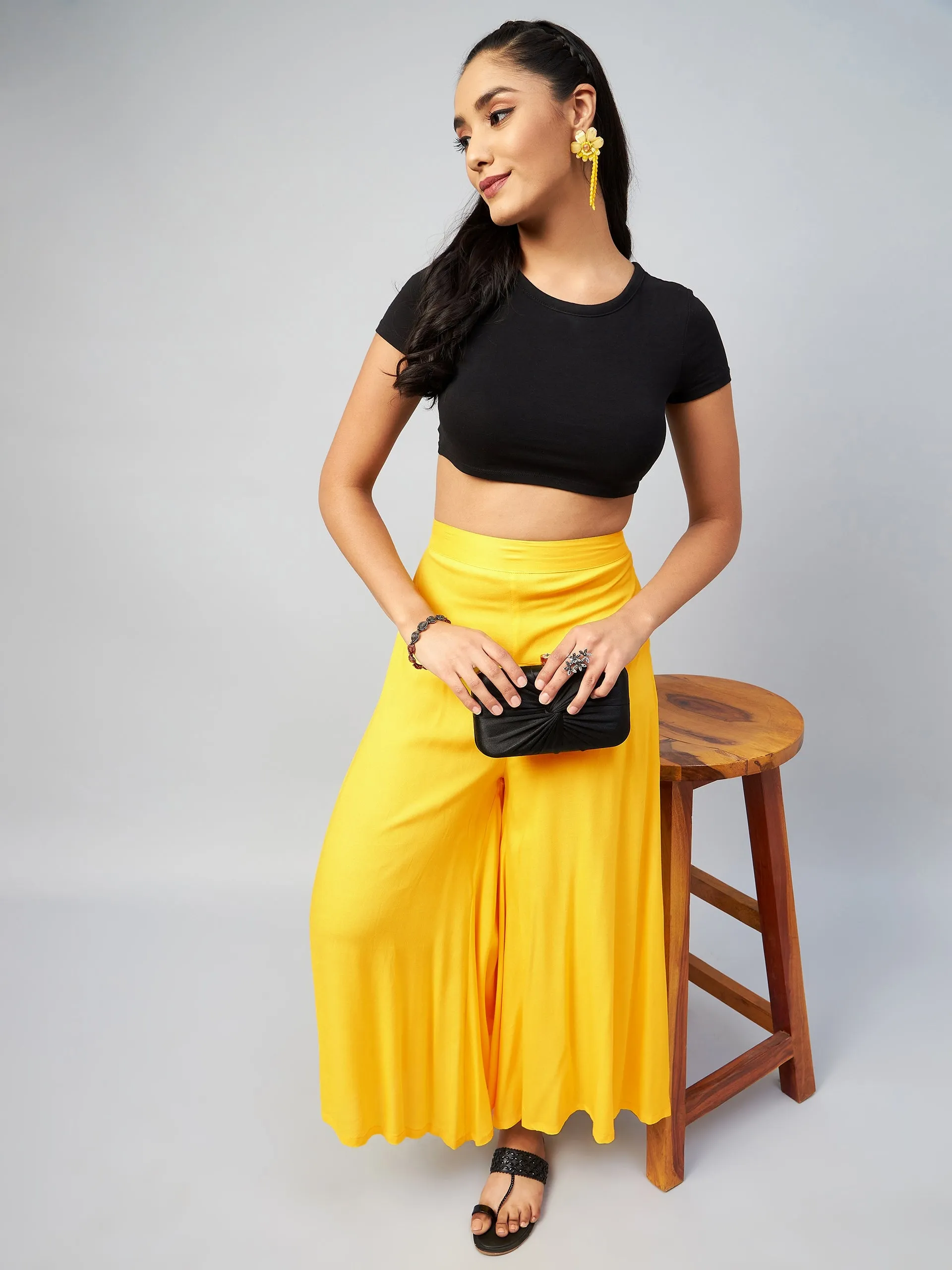Solid Yellow Palazzo