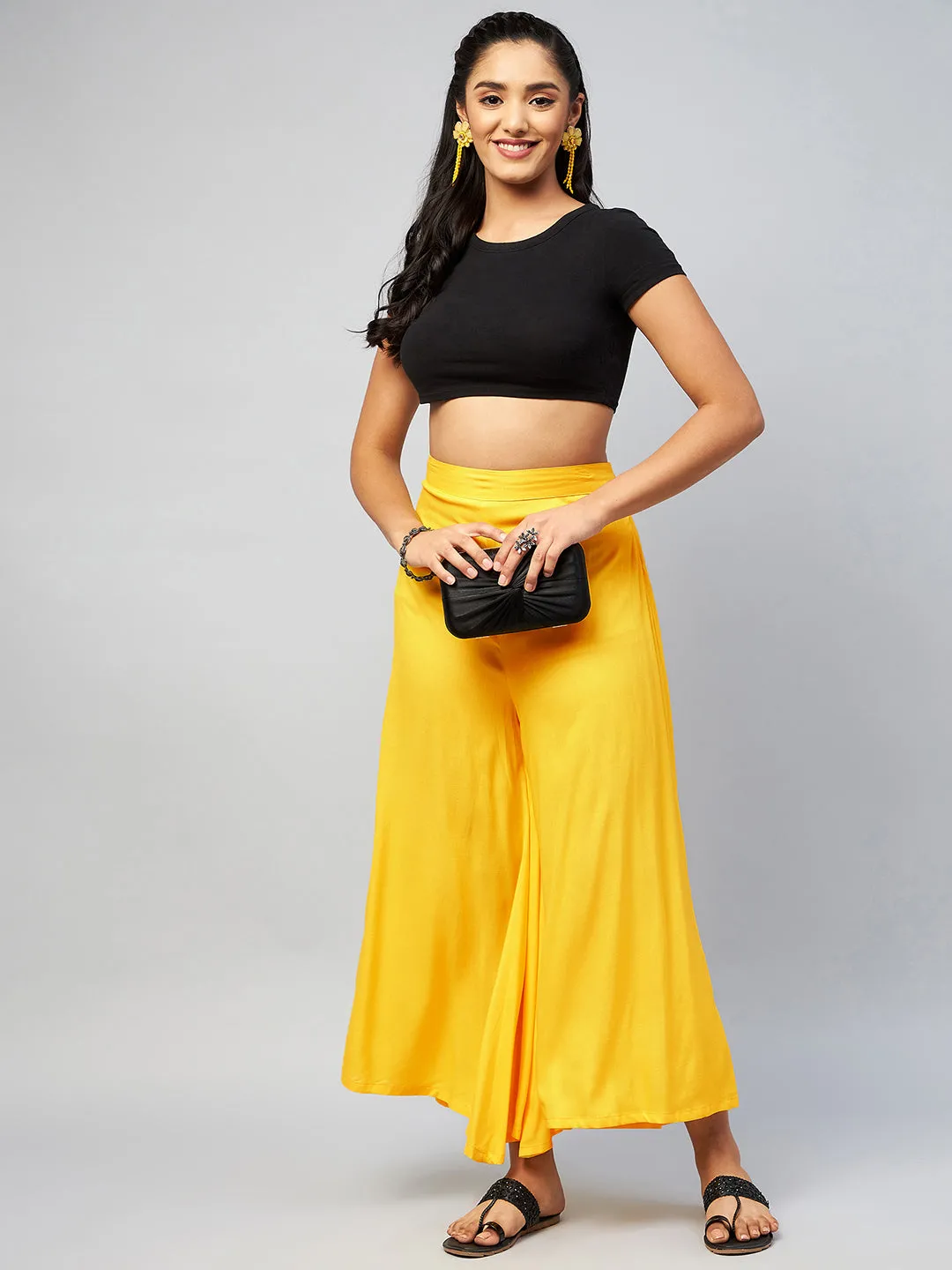 Solid Yellow Palazzo