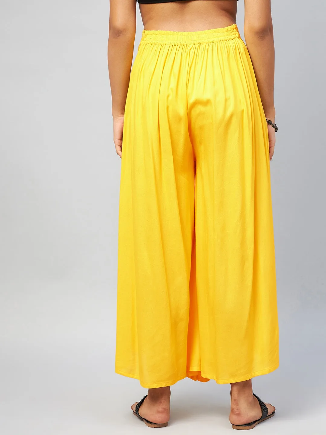 Solid Yellow Palazzo