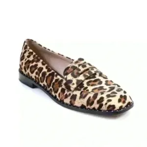 Something Navy Animal Print Loafers
