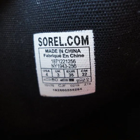 SOREL Girls Brown Leather and Suede Waterproof Zip Up Knee High Boots Size 4