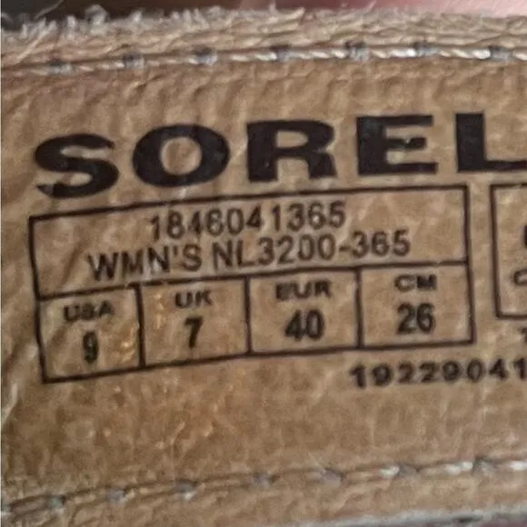 SOREL Gladiator Sage &amp; Metallic Gold  Leather Lace Up Women’s Sandals Size 9