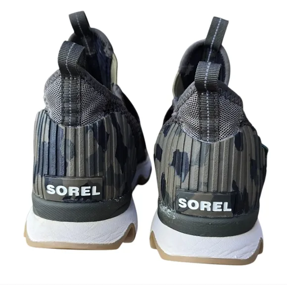 SOREL Kinetic Sneakers, Army Green, Size 8