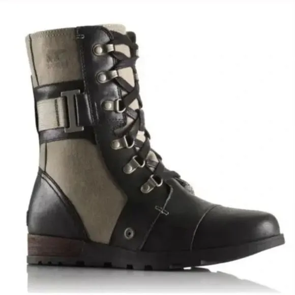 Sorel Major Carly Combat Boots Sz 7