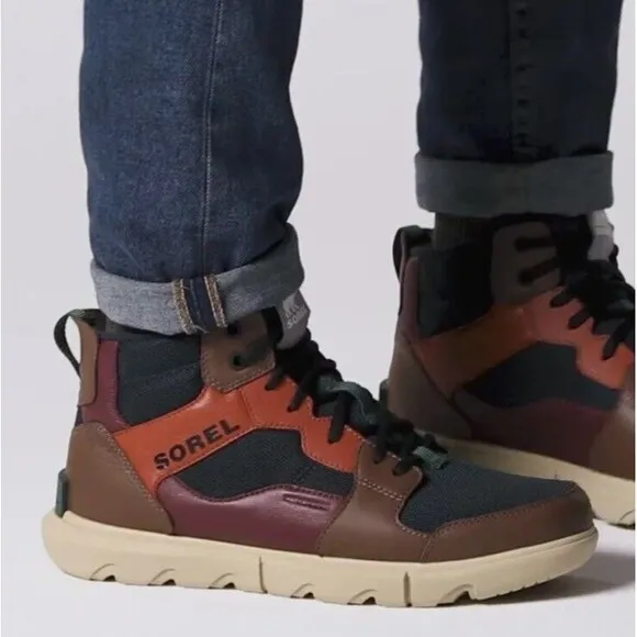 Sorel Mens Explorer II Waterproof Ankle Sneakers Size 8