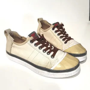 Sorel Sentry Hemp Canvas Leather Low Top Sneakers Men's 8 Women's 9.5
