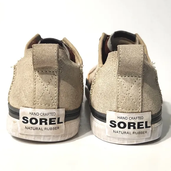 Sorel Sentry Hemp Canvas Leather Low Top Sneakers Men's 8 Women's 9.5