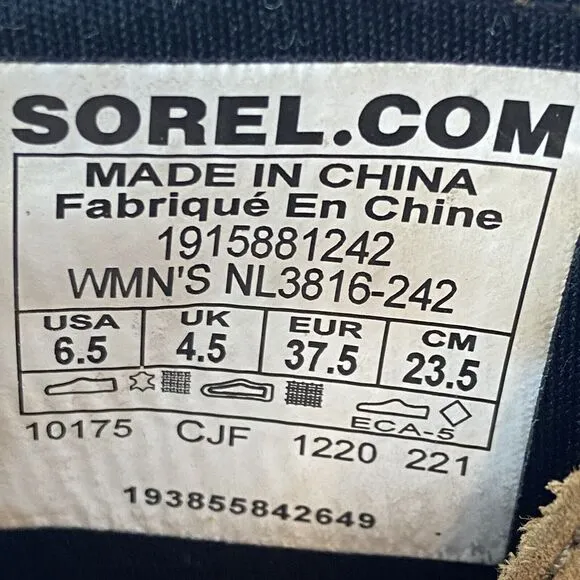 SOREL  Women's Ankle Brown leather Boots  Wedge NL3816-242