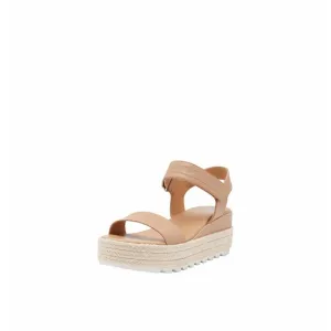 SOREL WOMEN'S CAMERON FLATFORM SANDALS - HONEST BEIGE - SIZE 9.5