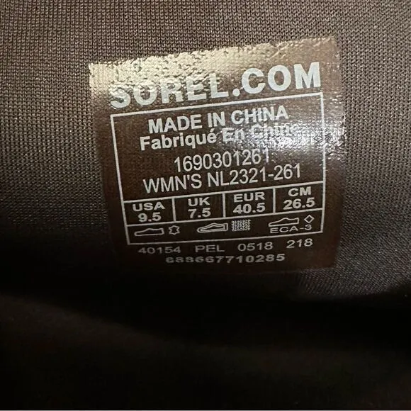 SOREL SLIMPACK II RIDING TALL BOOTS IN UMBER/BRITISH TAN size 9.5