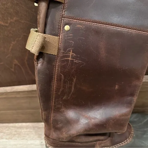 SOREL SLIMPACK II RIDING TALL BOOTS IN UMBER/BRITISH TAN size 9.5