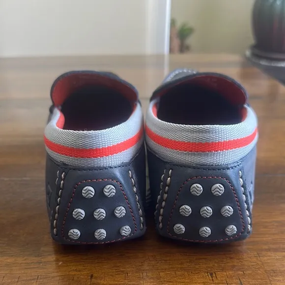 Sperry Black and Red Loafers Slip-Ons with Sporty Accents