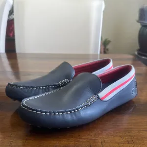 Sperry Black and Red Loafers Slip-Ons with Sporty Accents
