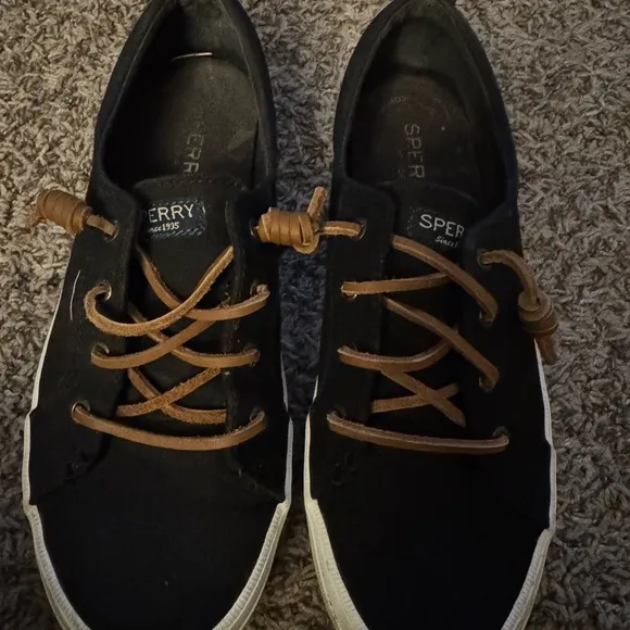 Sperry Black Canvas Sneakers