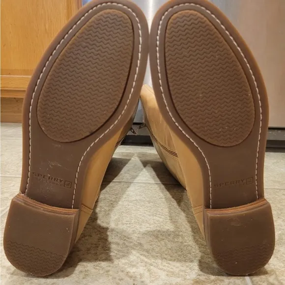 Sperry Light Brown/Tan Genuine Leather Tall Riding Boots Size 8