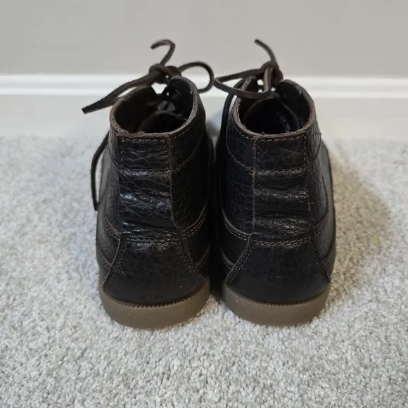 Sperry Original Boat Chukka D. Brown Full‎ Grain Leather Mens Boots Sz 10 Preppy