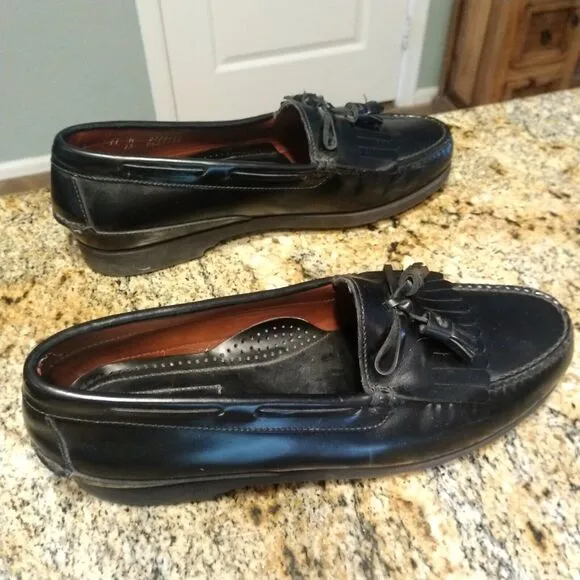 Sperry Top-Sider 0677179 Black Leather Tassel Slip On Loafers Men's Size 11 M