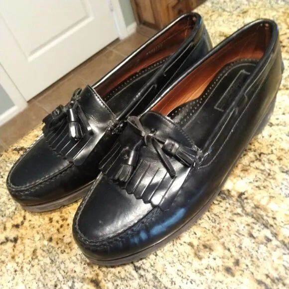 Sperry Top-Sider 0677179 Black Leather Tassel Slip On Loafers Men's Size 11 M