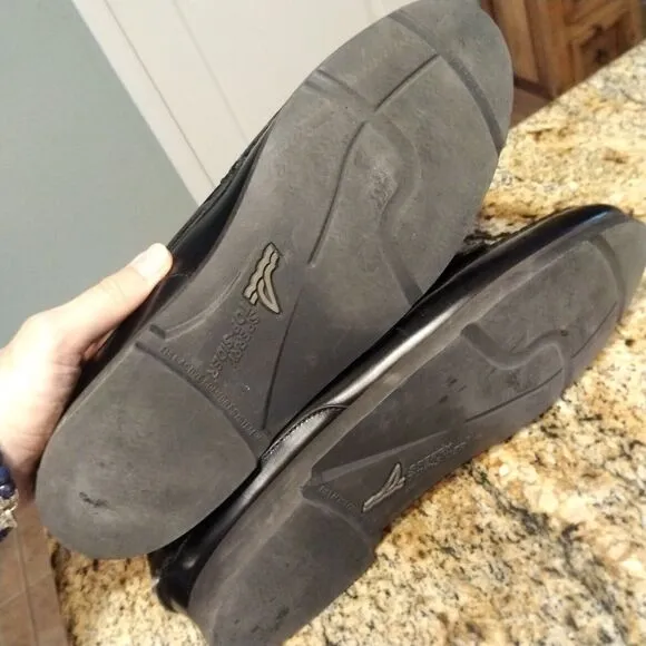 Sperry Top-Sider 0677179 Black Leather Tassel Slip On Loafers Men's Size 11 M