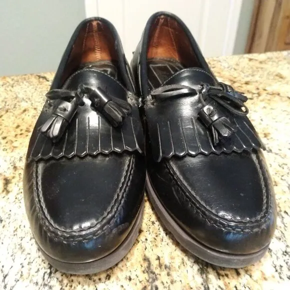 Sperry Top-Sider 0677179 Black Leather Tassel Slip On Loafers Men's Size 11 M