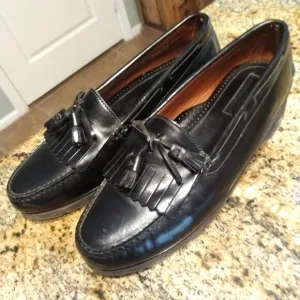 Sperry Top-Sider 0677179 Black Leather Tassel Slip On Loafers Men's Size 11 M