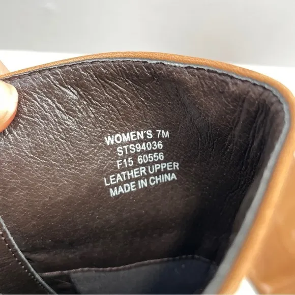 SPERRY Top-Sider Victory Ride Tall Tan Leather Riding Boots