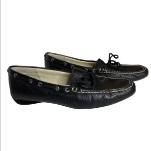 Sperry Topsiders Black Leather Loafers. Size 9M