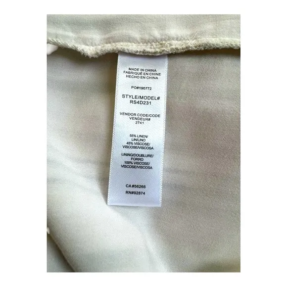 SPLENDID | $198 Hartford Midi Dress in Off-White Stripe, Size XS