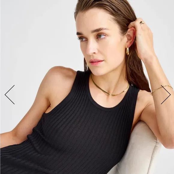 Splendid stretch ribbed knit dress// Large//NWOT