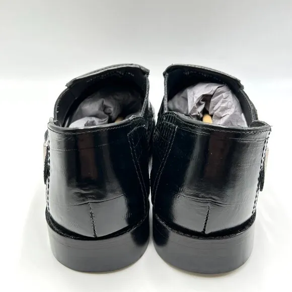 Stacy Adams Mens 10M Calvino Black Leather Closed Toe Sandals Dress Shoes