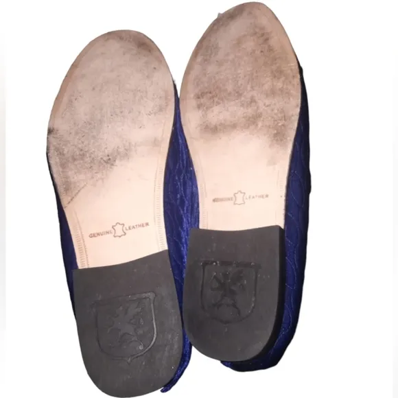 STACY ADAMS mens royal blue slip on loafers