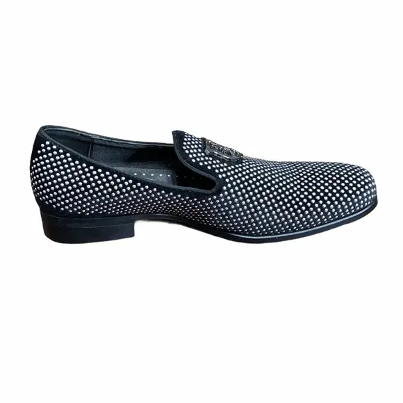 Stacy Adams Silver Stud Swagger Loafers Size 9