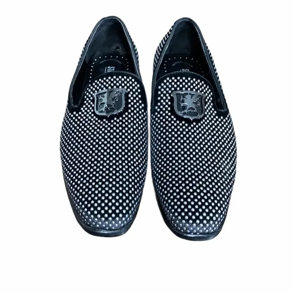Stacy Adams Silver Stud Swagger Loafers Size 9