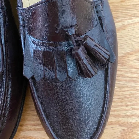 Stanley Blacker NWOT Leather Tassel Kiltie Italian Loafers (10)