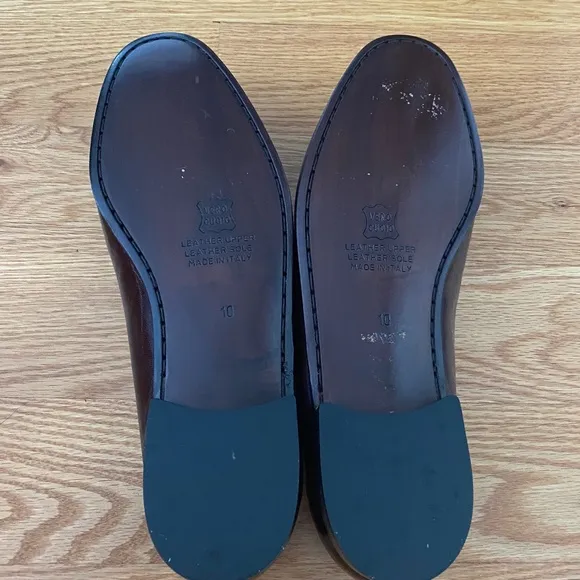 Stanley Blacker NWOT Leather Tassel Kiltie Italian Loafers (10)
