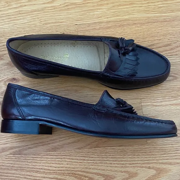 Stanley Blacker NWOT Leather Tassel Kiltie Italian Loafers (10)