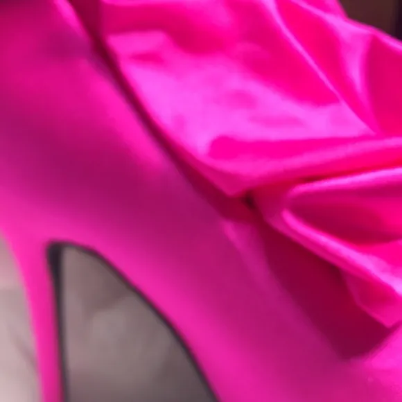 Stasia Pull-ON the Scene: Pink Shiny Stretch Thigh High Sock Boot 7.5