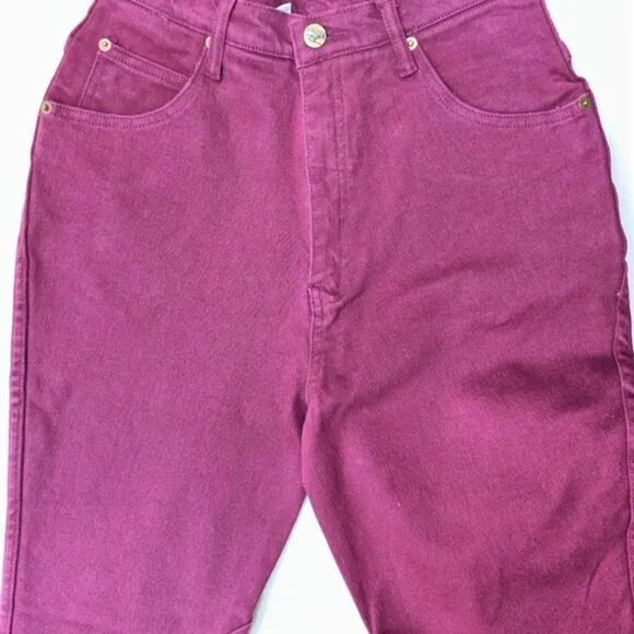 Steeds Stretch Denim Riding Jeans 12 Burgundy