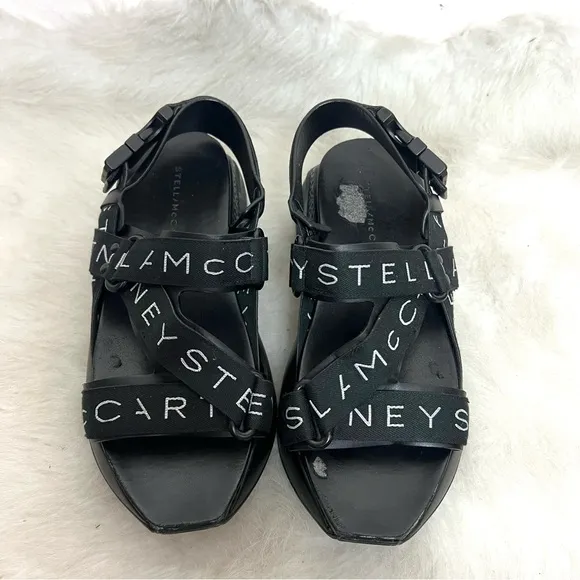 Stella McCartney Eclypse Platform Sport Logo Strappy Sandals