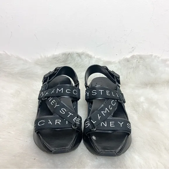 Stella McCartney Eclypse Platform Sport Logo Strappy Sandals