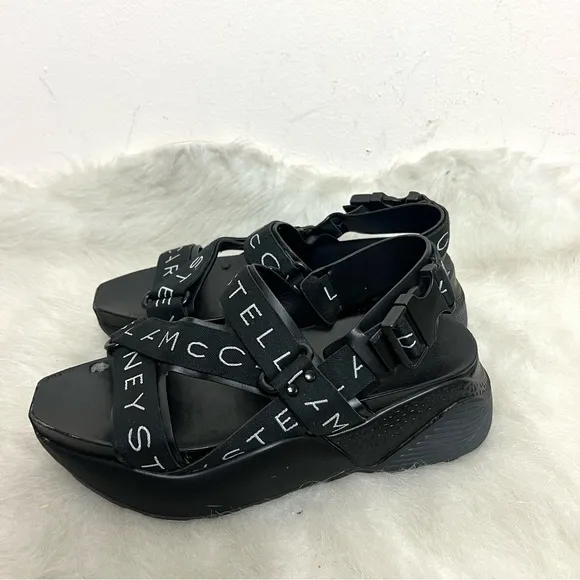Stella McCartney Eclypse Platform Sport Logo Strappy Sandals